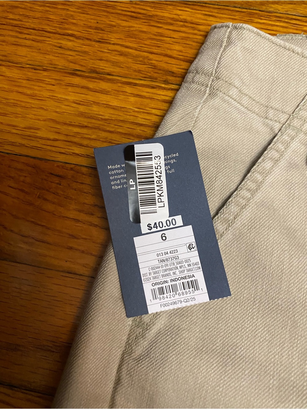 New! Universal Straight-Leg Chinos in Light Khaki Size 6 Women’s - Picture 4 of 8